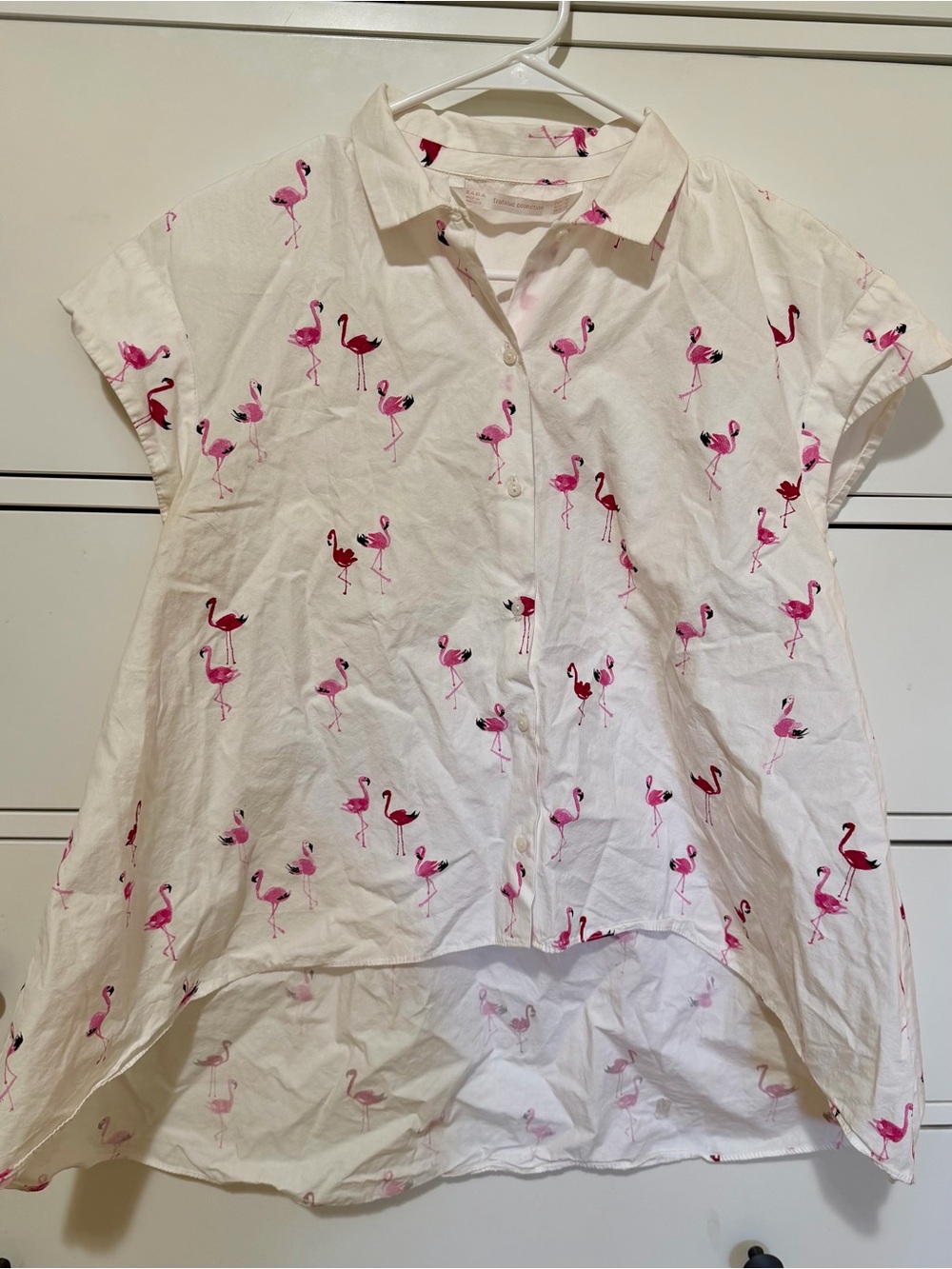 Zara Trafaluc Collection Flamingo Shirt